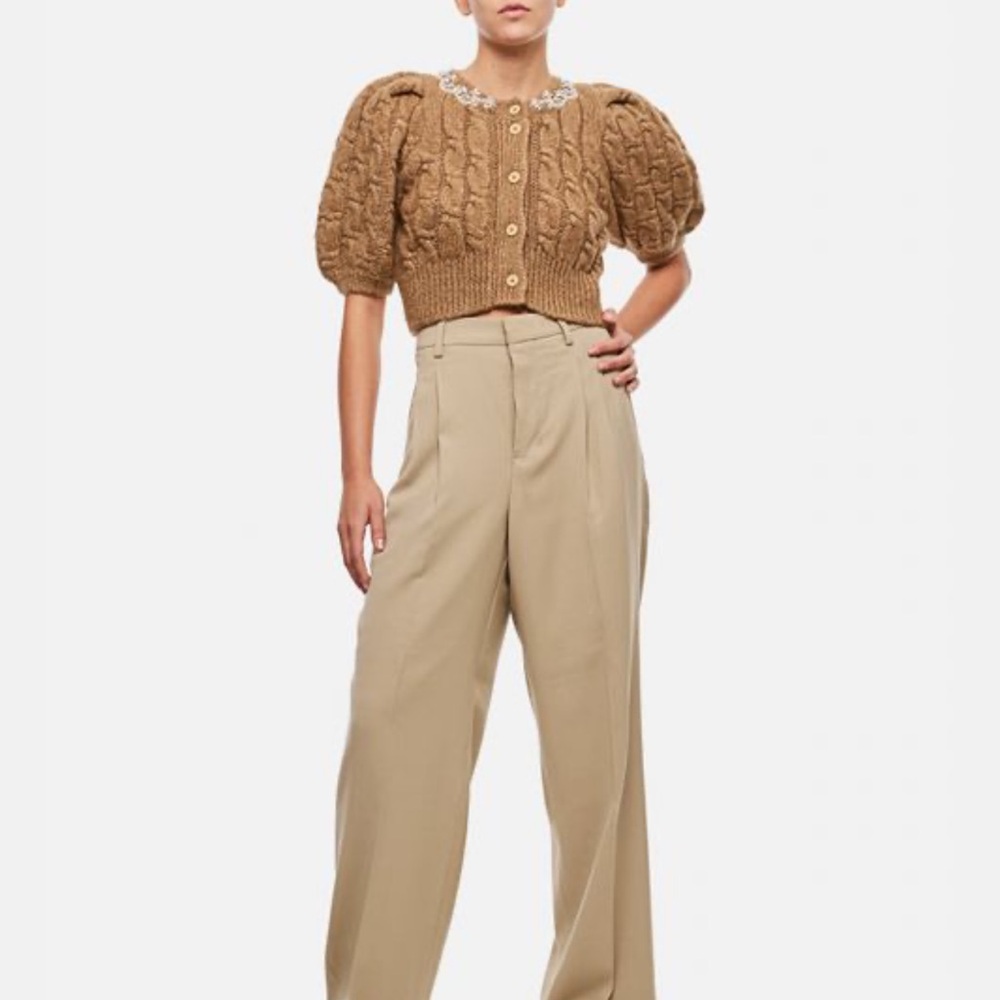 SIMONE ROCHA
CROPPED CABLE PUFF SLEEVE CARDIGAN - Picture 2 of 4